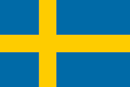 bandeira da Suécia